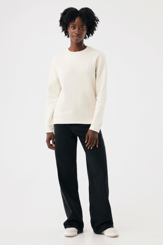 IQONIQ Toria Unisex mikina s okrúhl. výstrihom z rec. bavlny natural raw XXXL 5