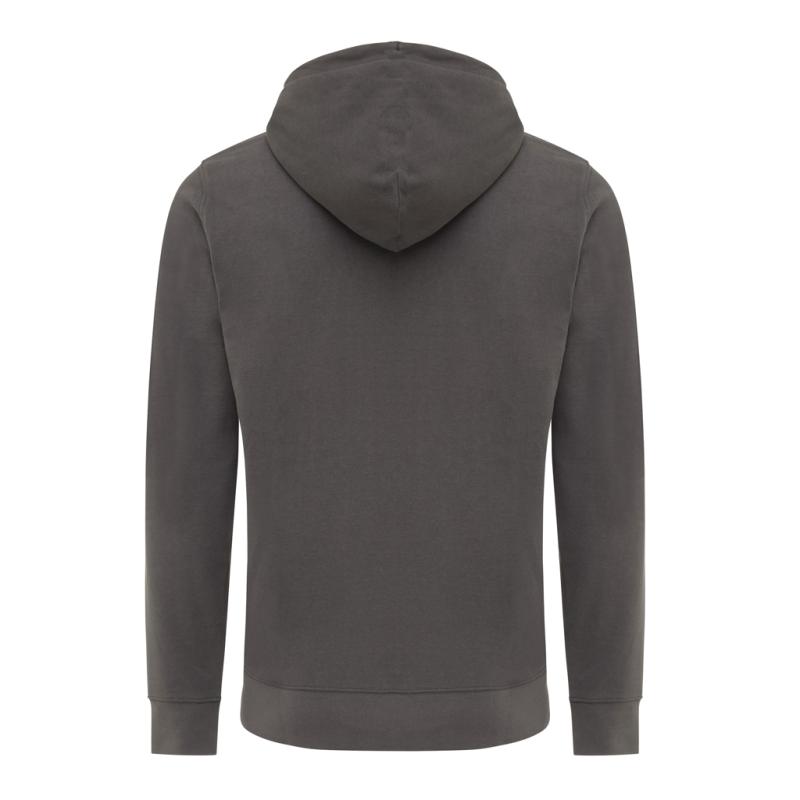 Mikina na zips s kapucňou IQONIQ Abisko z recykl. bavlny antracitová XXXL 2