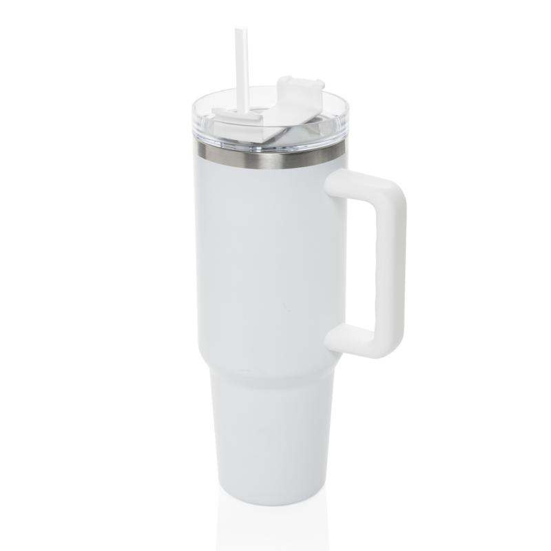 Termohrnček 1200ml Peakflow z RCS recykl. nerezovej ocele biela 1