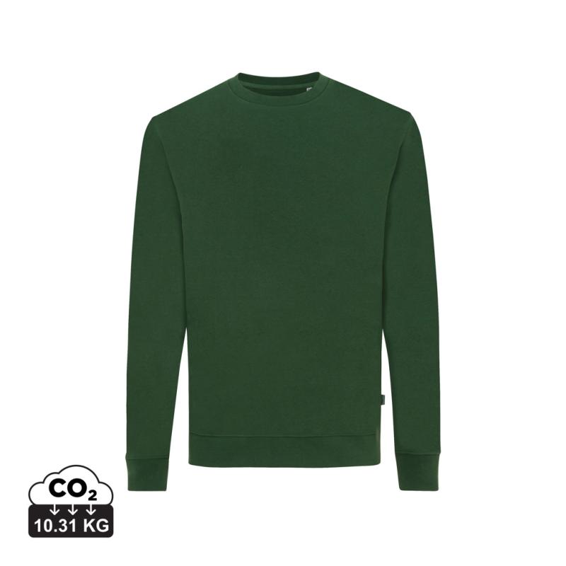 Mikina IQONIQ Zion z recykl. bavlny forest green XXS