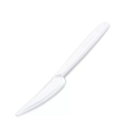. Nôž, plastový, opakovane použiteľný, 18 cm, 50 ks, biely 1