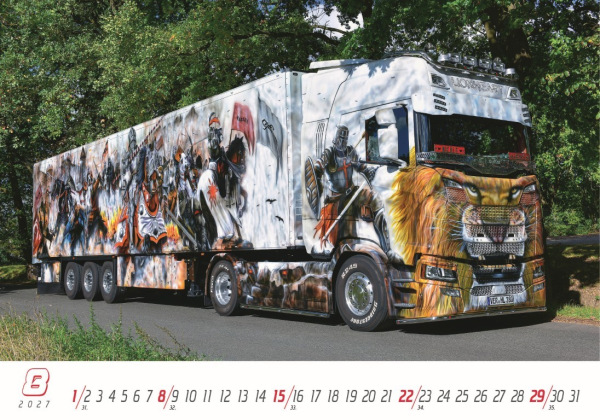 Nástenný kalendár Trucks 2027 9