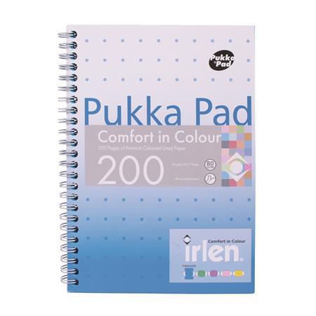 Špirálový zošit, A5, linajkový, 100 listov, PUKKA PAD "Irlen Jotta Turquise" 1