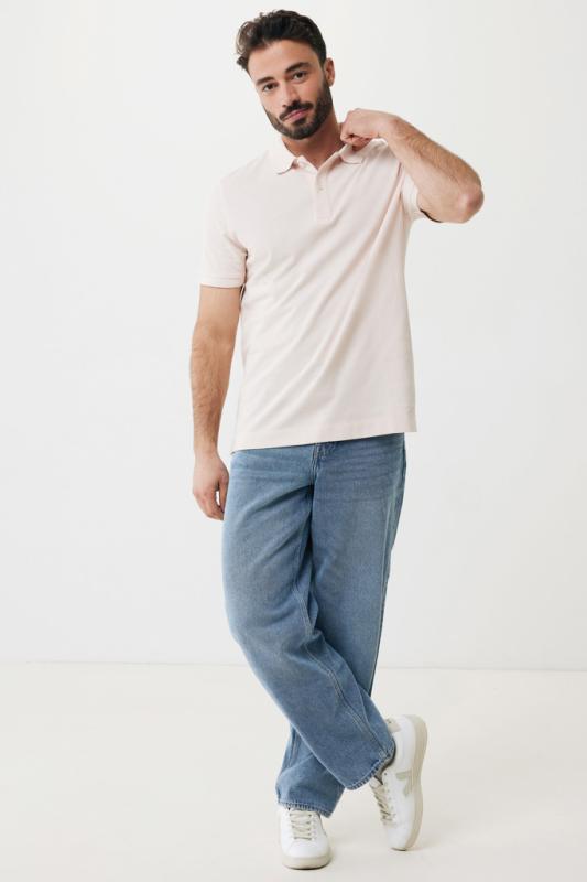 Polo tričko IQONIQ Yosemite z recykl. bavlny cloud pink XL 11