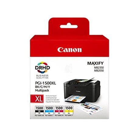 PGI-1500XLKIT náplň multipack do tlačiarní Maxify MB2350, CANON, b+c+m+y, 34 ml+3*12 ml 1