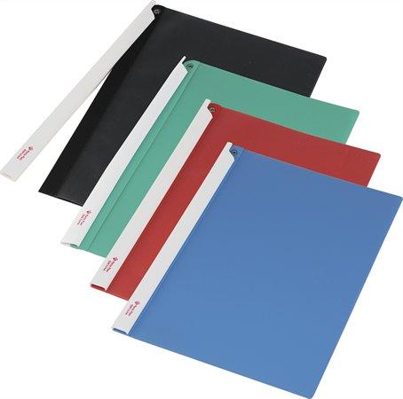 Rýchloviazač, s dlhým klipom, PP, A4, PANTA PLAST, čierny