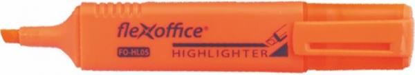 Zvýrazňovač, 1-4 mm, FLEXOFFICE "HL05", oranžová