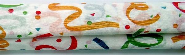 Krepový papier, 50x200 cm, VICTORIA, vzor: stuha 1