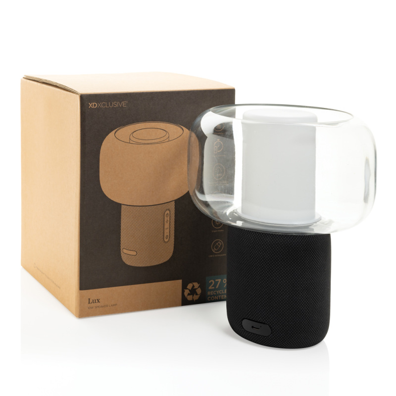 Lux RCS reproduktorová lampa z rec. plastu 10 W čierna 15