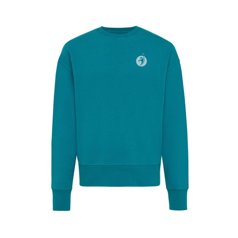 Mikina IQONIQ Kruger relaxed fit z recykl. bavlny verdigris S 3