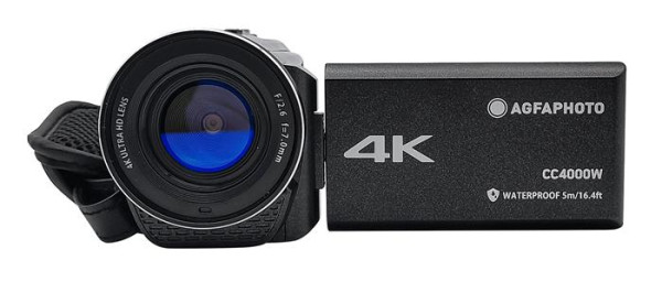 Videokamera, vodeodolná, 4K, AGFAPHOTO Realimove "CC4000W" 4