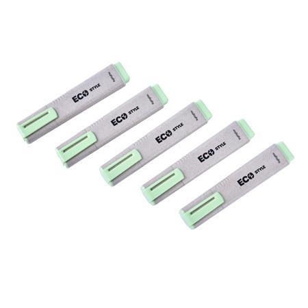 Zvýrazňovač, 1-4 mm, FLEXOFFICE "HL05 Eco Style", zelená 2
