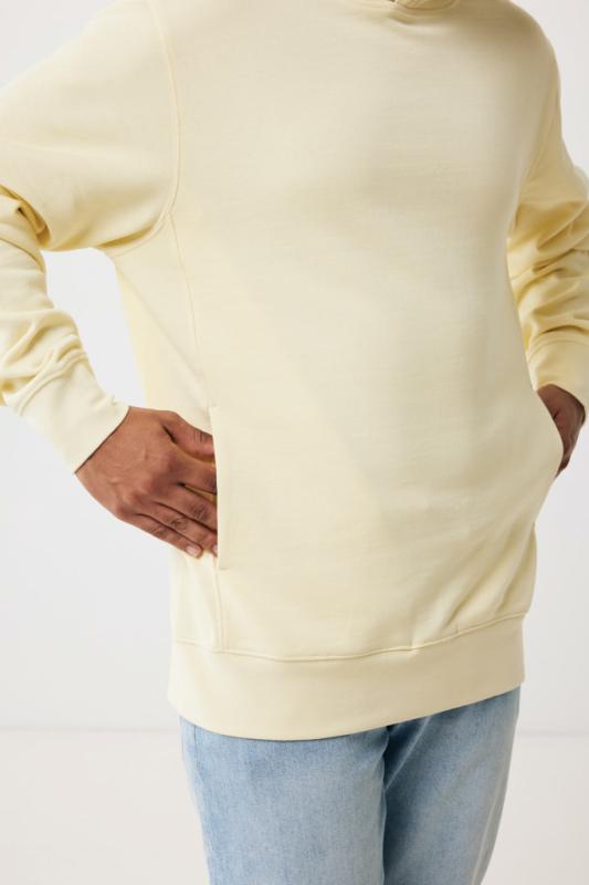 Mikina s bočnými vreckami IQONIQ Yengo z rec. bavlny cream yellow XXL 13