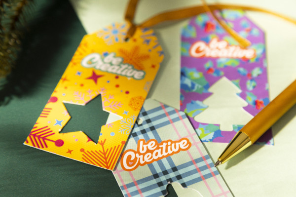 PrinTag Plus vlastná darčeková visačka, hviezda 5