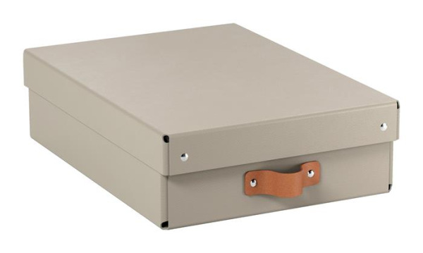 Úložný box, veľkosť M, nízky, LEITZ "Puro", pieskový