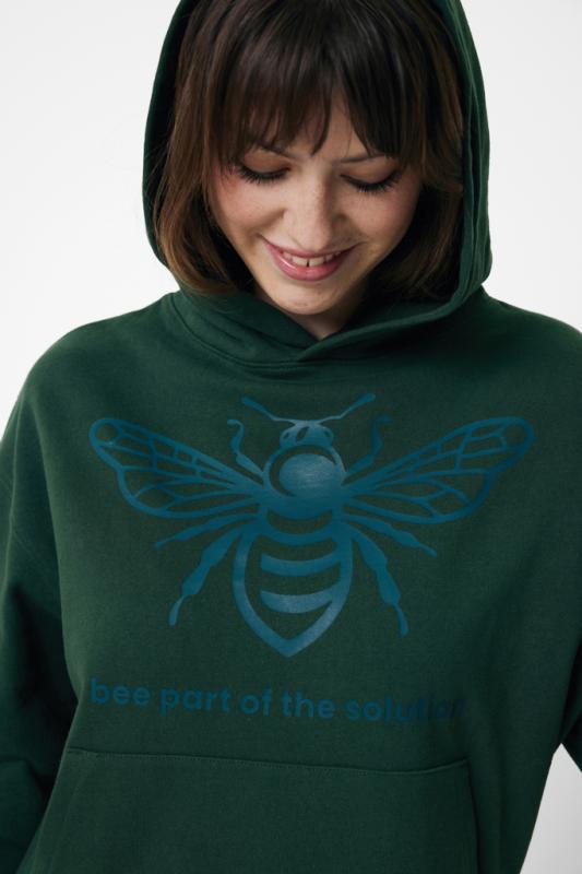 Mikina s kapucňou IQONIQ Yoho relaxed fit z recykl. bavlny forest green M 6