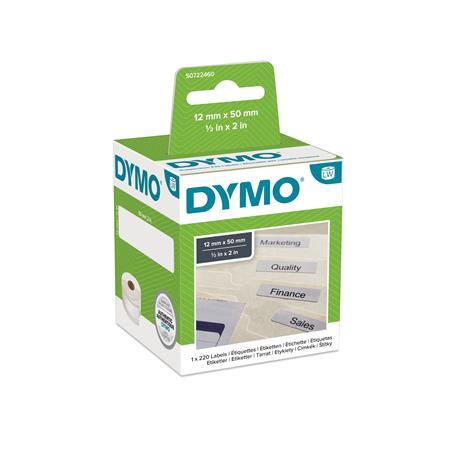 DYMO Etikety na závesné dosky, biele 220ks/kot.