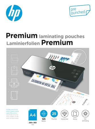 Laminovacia fólia, 125 mikrónov, A4, lesklá, 25 ks, HP "Premium" 1