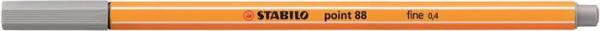 Liner, 0,4 mm, STABILO "Point 88", stredne ľadovo-sivá 1