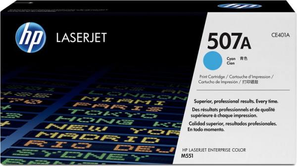 HP Laserjet M551 modrý toner, 6K /507A/ 1