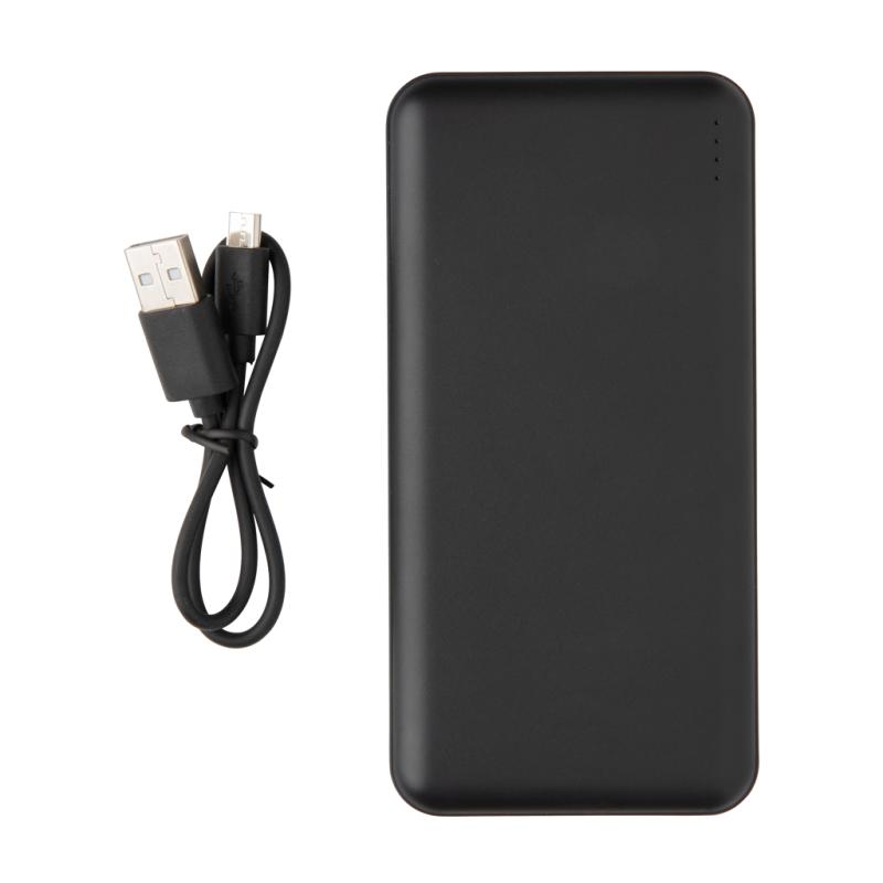 Vrecková powerbanka s vysokou hustotou batérie 10 000 mAh čierna 2