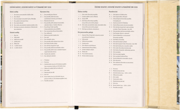 NOTIQUE Týždenný magnetický diár Josef Lada 2026, 11 x 16 cm 5