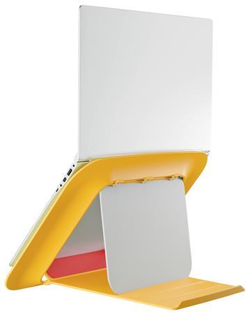 Stojan na notebook, nastaviteľný, LEITZ "Ergo Cosy", teplá žltá 4