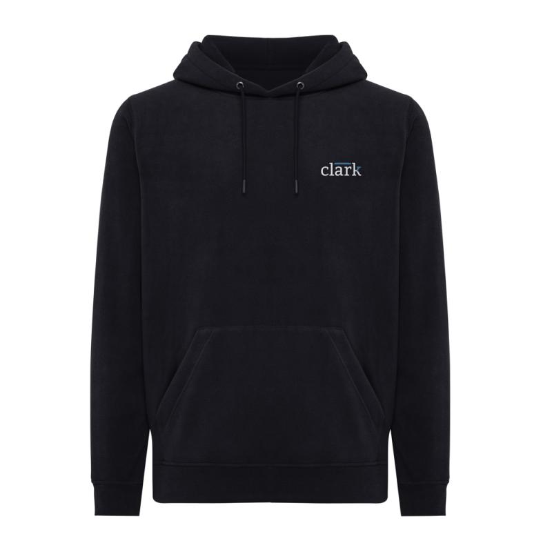 Micro fleece mikina IQONIQ Trivor z recykl. polyesteru čierna L 3