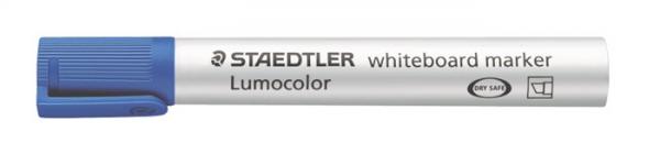 Popisovač na tabule a flipchartové tabule, zrezaný hrot, STAEDTLER "Lumocolor 351 B", modr