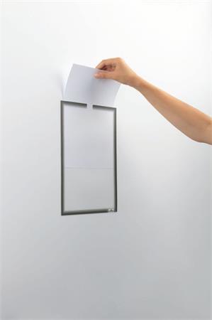 Informačné vrecia, A4, samolepiace, DURABLE, sivá 3
