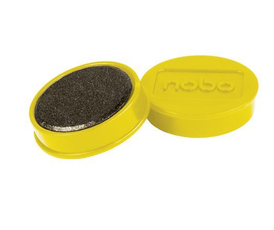 Magnetka, silná, 38mm, 10ks, NOBO, žltá 2