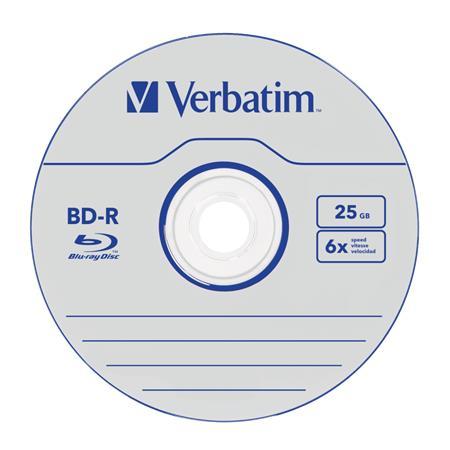 BD-R Blu-Ray disk, 25GB, 6x, 1 ks, klasický obal, VERBATIM 3