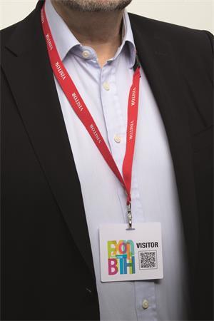 Visačka, Euro výrez, 97x86 mm, DURABLE "Visitor Badge", biela 7