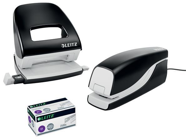 Zošívačka, elektrická, No.10, 10 listov, LEITZ "Nexxt 5532", čierna 7