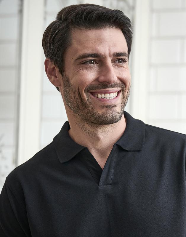 Luxusná pánska polokošeľa Stretch V-Neck Polo 1