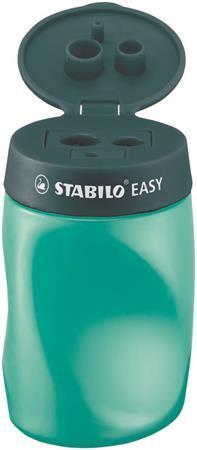 Strúhadlo, trojdierkové, so zásobníkom, pre ľavákov, STABILO "Easy", olejové zelené 3