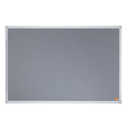 Odkazová tabuľa, hliníkový rám, 90x60 cm, NOBO "Essential", sivá