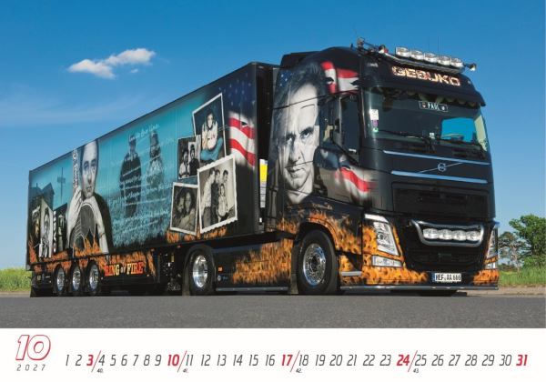 Nástenný kalendár Trucks 2027 11