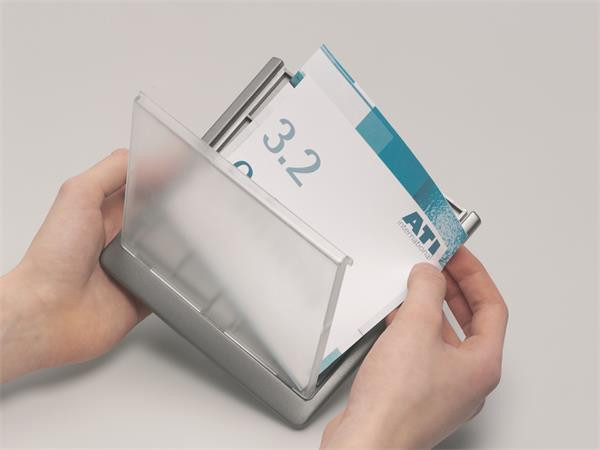 Informačná tabuľka, 149x52,5 mm, DURABLE "CLICK SIGN", modrá 2