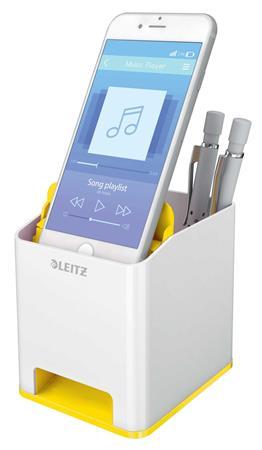 Držiak na písacie potreby, LEITZ "Wow", žltá 4