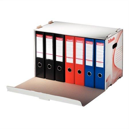 Archivačný kontajner na šanóny, kartón, s predným otváraním, ESSELTE "Standard", biela 2