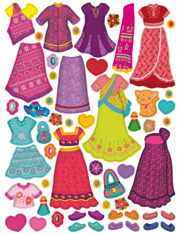 ŠATY PRE AŠNU ─ Kniha samolepiek 9