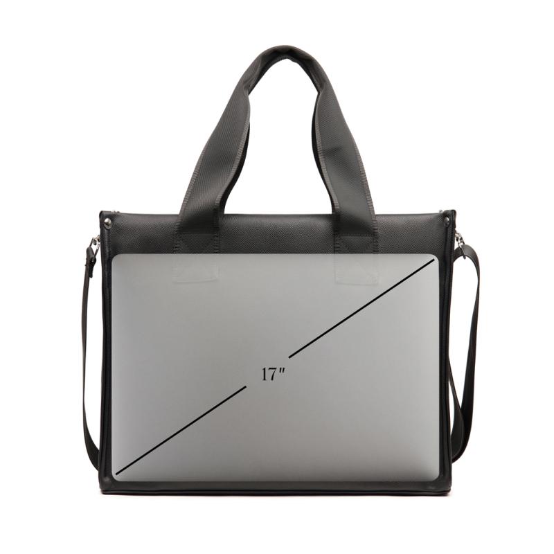 Tote bag VINGA Bermond z RCS recykl. PU čierna 8