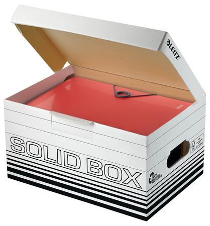 Archívny kontajner, S veľkosť, LEITZ "Solid", biela 3
