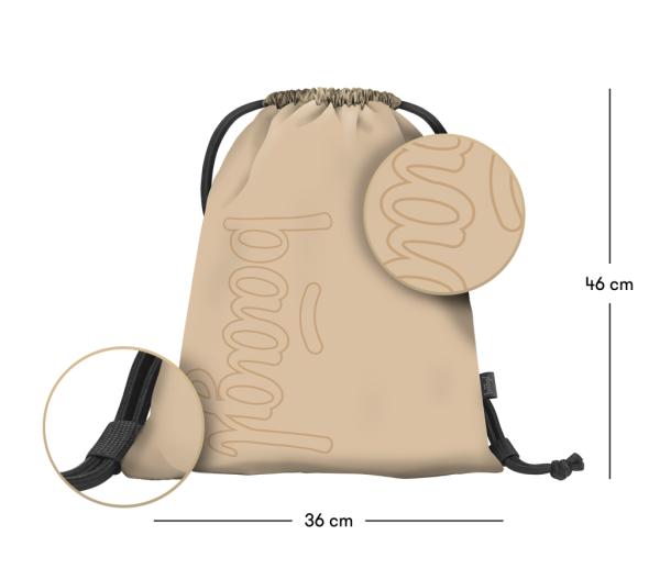 BAAGL SADA 3 Coolmate Beige: batoh, peračník, vrecko 14