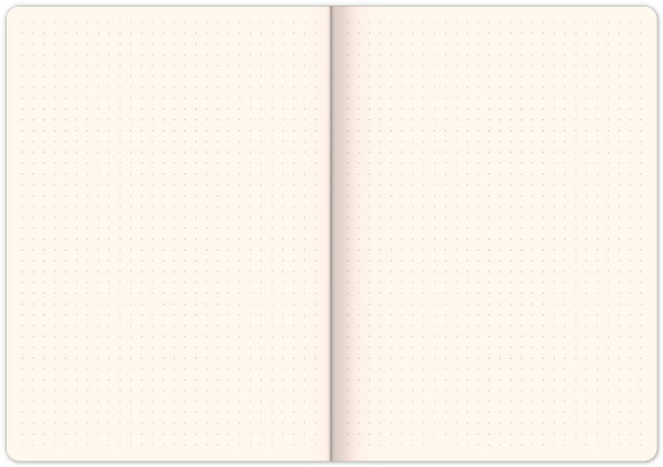 NOTIQUE Notes Vivella Classic čierny/biely, bodkovaný, 15 x 21 cm 1