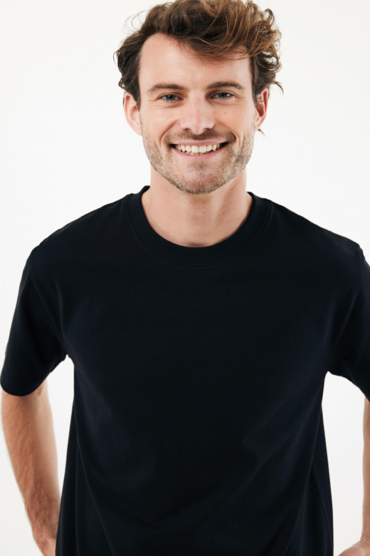 IQONIQ Nikko tričko z hrubej recyklovanej bavlny čierna XXL 14