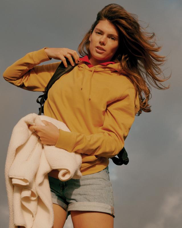 Mikina s kapucňou IQONIQ Jasper z recykl. bavlny ochre yellow M 8