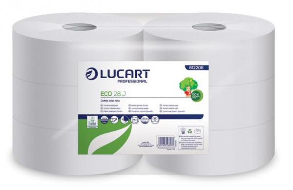 Toaletný papier, 2-vrstvový, maxi, priemer: 28 cm, LUCART "Eco 28 J", biely 1