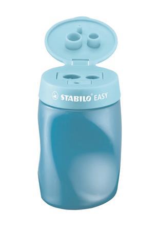 Strúhadlo, trojdierkové, so zásobníkom, pre ľavákov, STABILO "Easy", modré 1